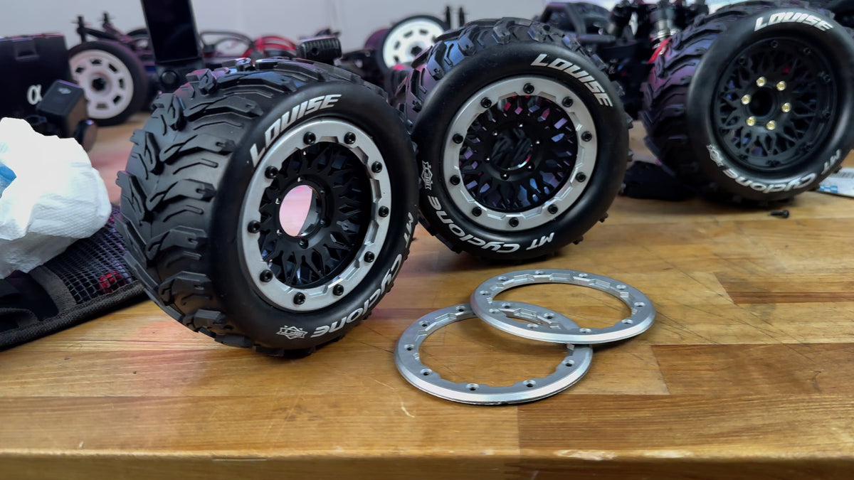 Set Of 4 MT Cyclone MT - MFT Belted Wheels & Tires Combo