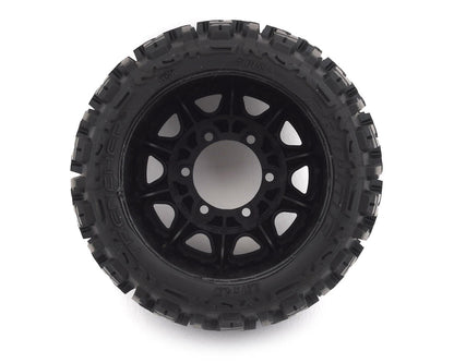 Trencher Low Profile 2.8" Tires w/Raid Rear Wheels (2) (Black) (M2) w/12mm Removable Hex