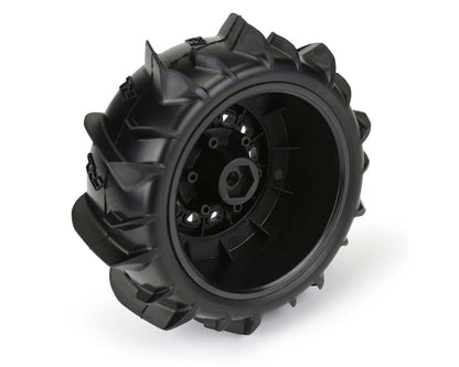 Pro-Line Dumont Paddle 2.2/3.0 Pre-Mounted Tires w/Raid Wheels (Black) (2) (Z3) w/12mm Removable Hex
