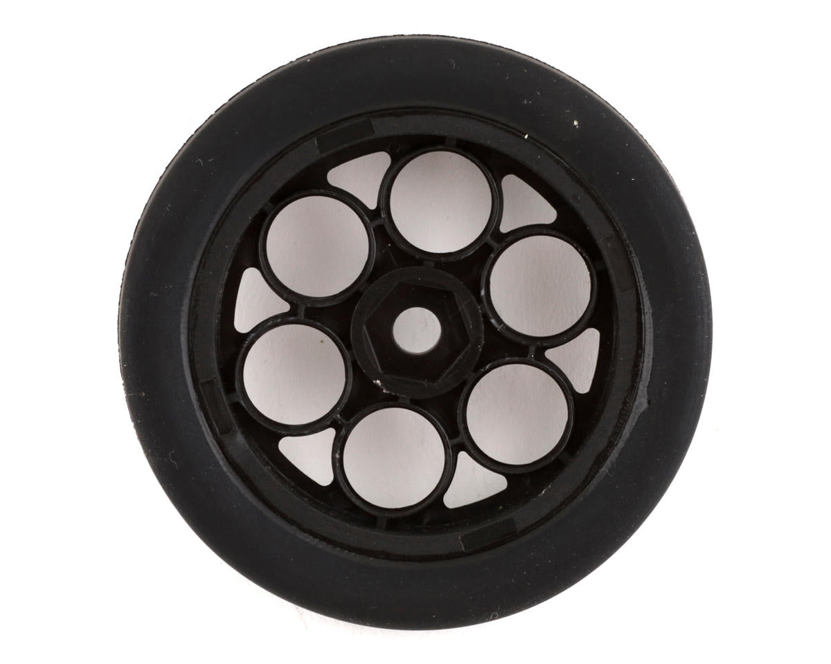 1/16 Front Runner Front MTD No-Prep Drag Tires (Black/Silver) (2) w/8mm Wheel Hex