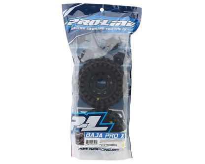 Mickey Thompson Baja Pro X 2.8" Pre-Mounted Tires w/Raid Rear Wheels (2) (Black) w/12mm Removable Hex