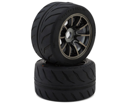 Toyo Proxes R888R 2.9" 53/100 Belted Pre-mounted Tires (2) (S3) w/Spectre Wheels