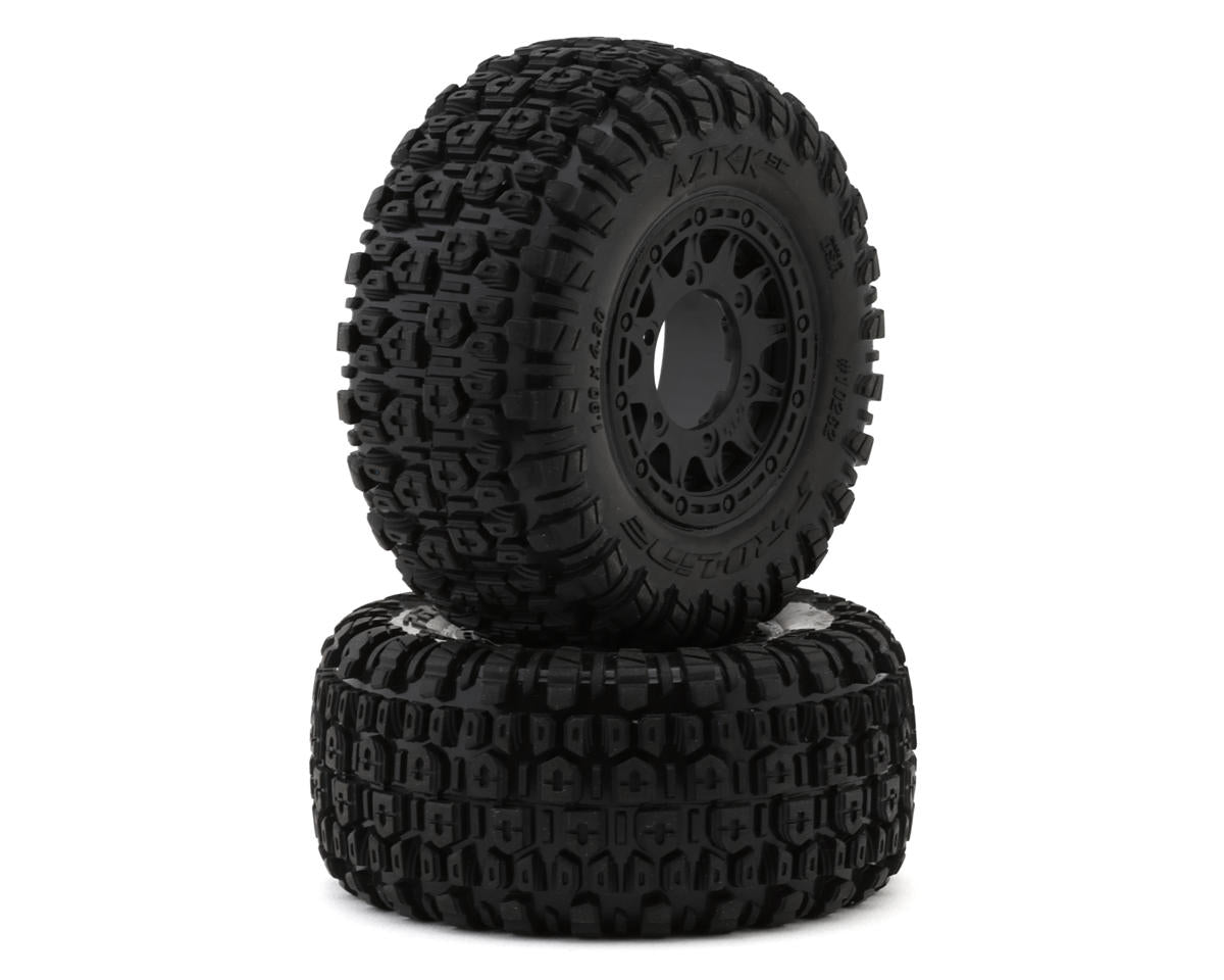 Pro-Line Aztek 2.2/3.0 Pre-Mounted SCT Tires w/Raid Wheels (Black) (2) (M2) w/12mm Removable Hex