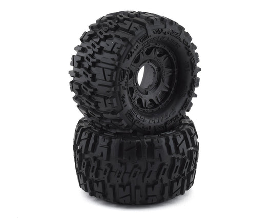 Trencher 2.8" Tires w/Raid 6x30 Wheels (2) (M2) (Black) w/Removable Hex