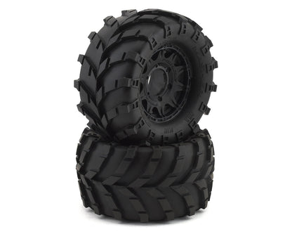Masher 2.8" Pre-Mounted w/Raid Electric Wheels (2) (Black) (M2) w/Removable Hex