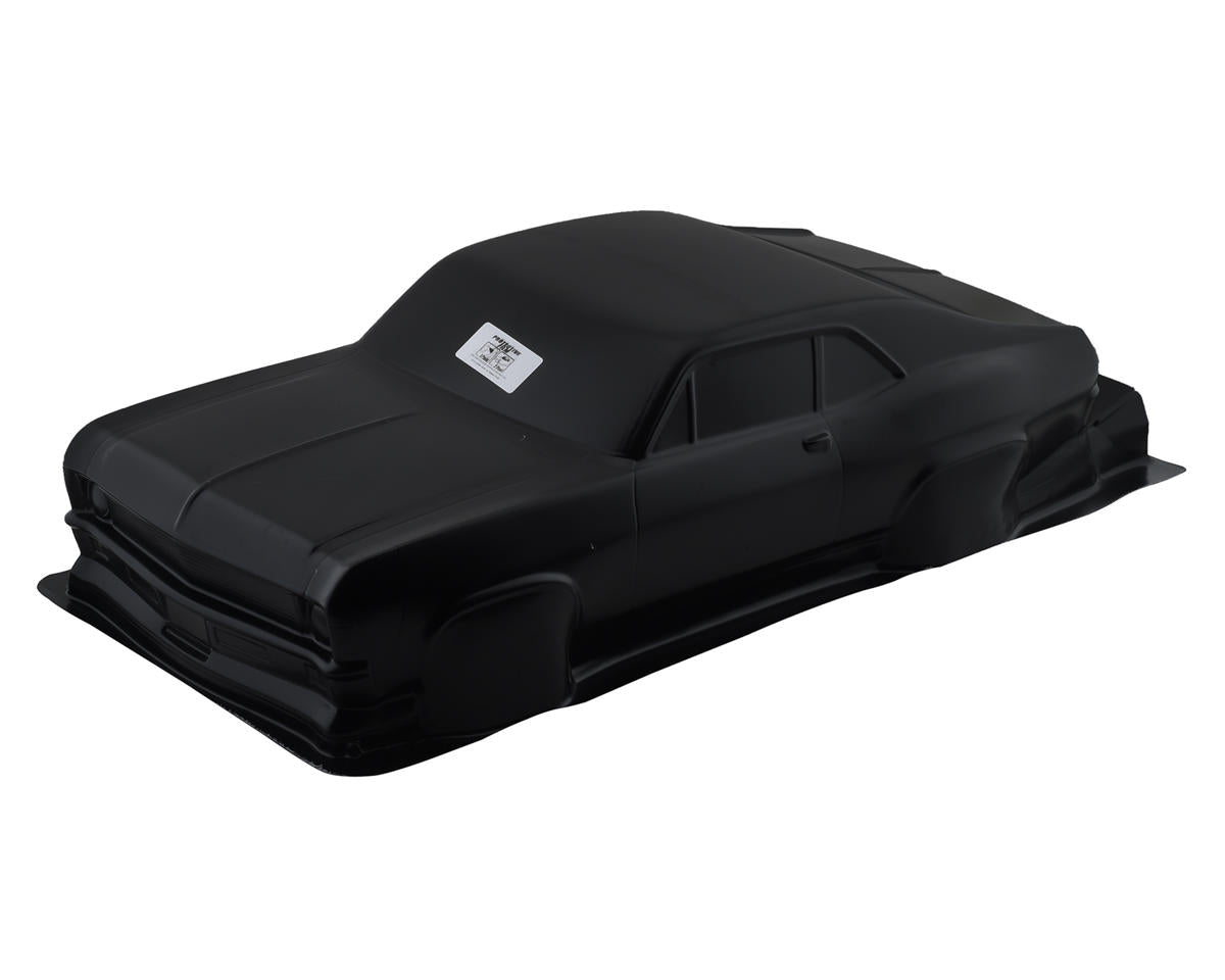 1969 Nova Short Course No Prep Drag Racing Body (Black) (Tough-Color)