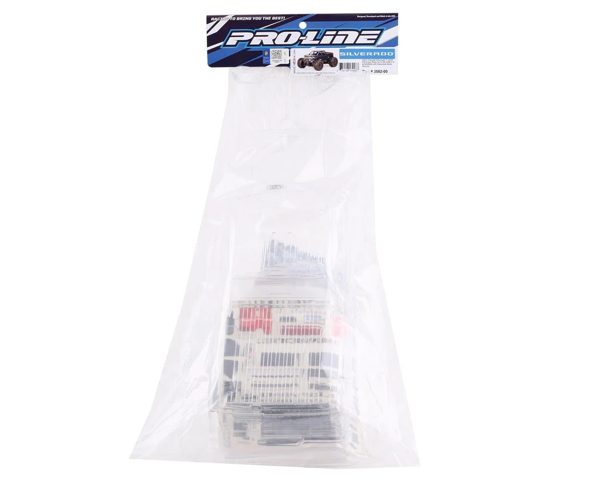 2021 Chevy Silverado 2500 HD Monster Truck Body (Clear) for Traxxas Maxx