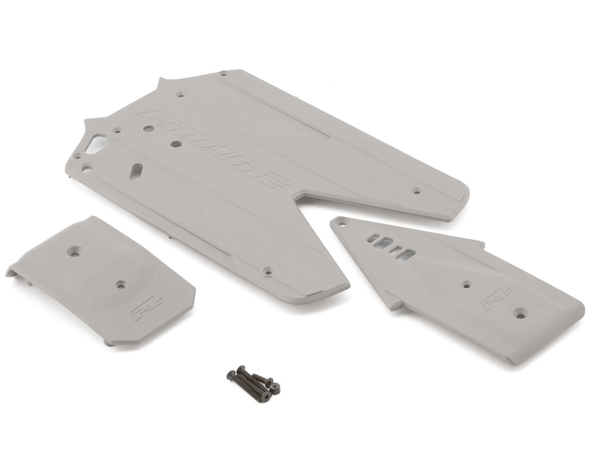 Arrma 3S Bash Armor Chassis Protector (Grey) (Front/Rear) (Long WB)