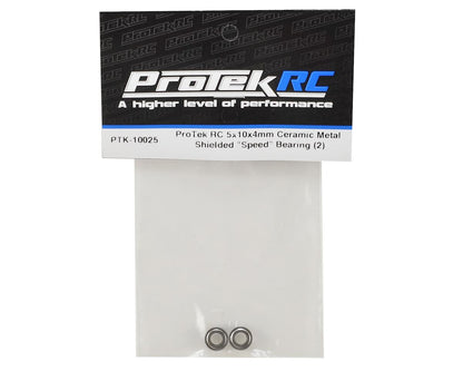 ProTek RC 5x10x4mm Ceramic Metal Shielded "Speed" Bearing (2)