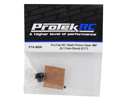 ProTek RC Lightweight Steel 48P Pinion Gear (3.17mm Bore) (21T)