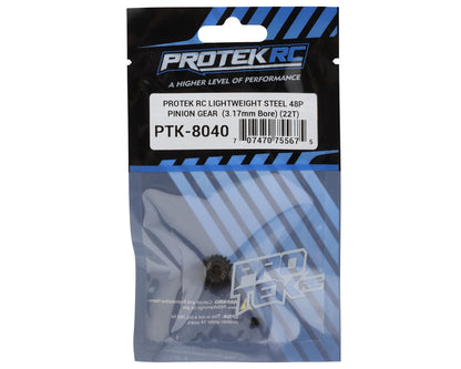 Lightweight Steel 48P Pinion Gear (3.17mm Bore) (22T)