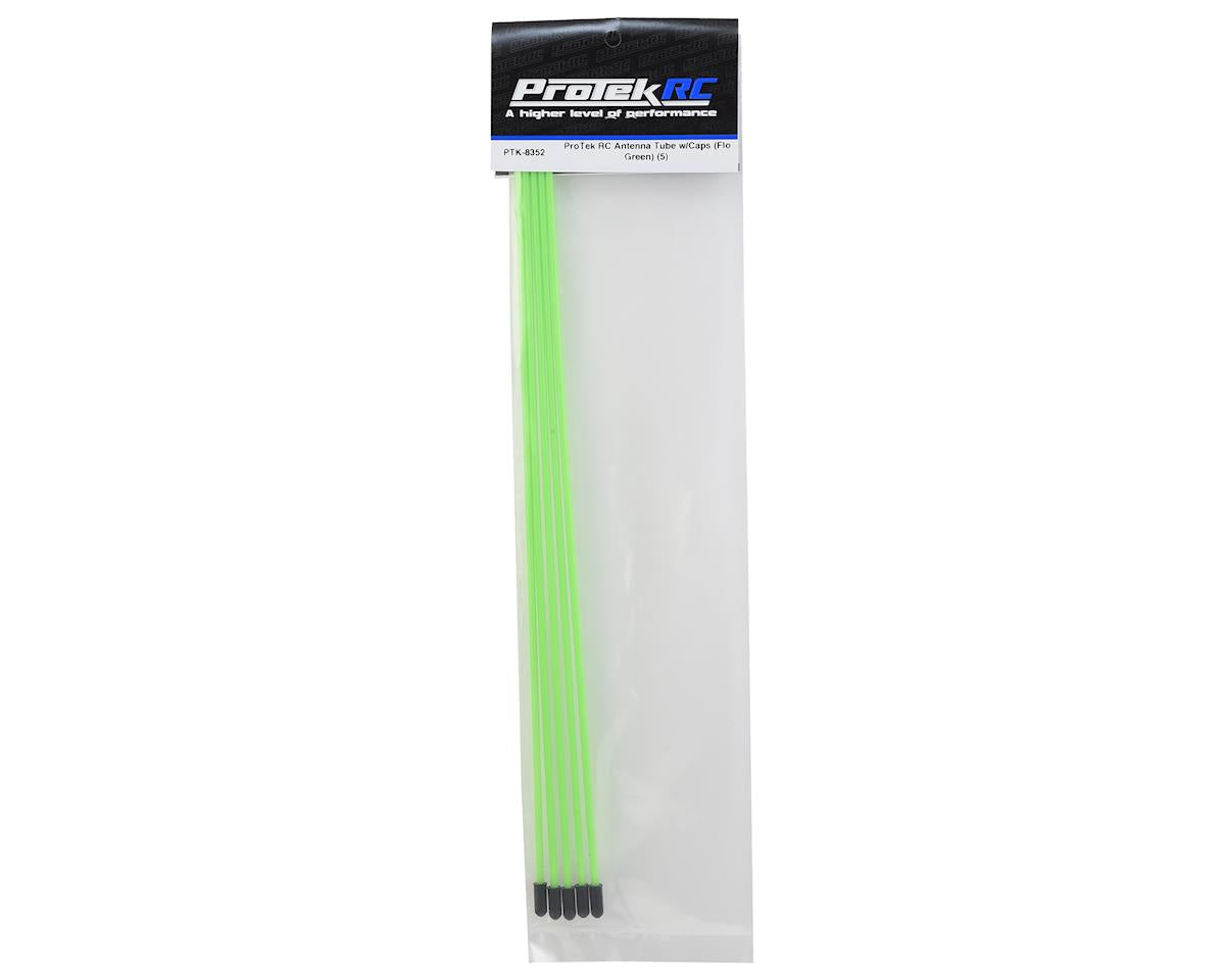 ProTek RC Antenna Tube w/Caps (Flo Green) (5)