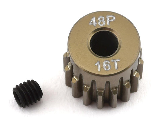 48P Lightweight Hard Anodized Aluminum Pinion Gear (3.17mm Bore) (16T)