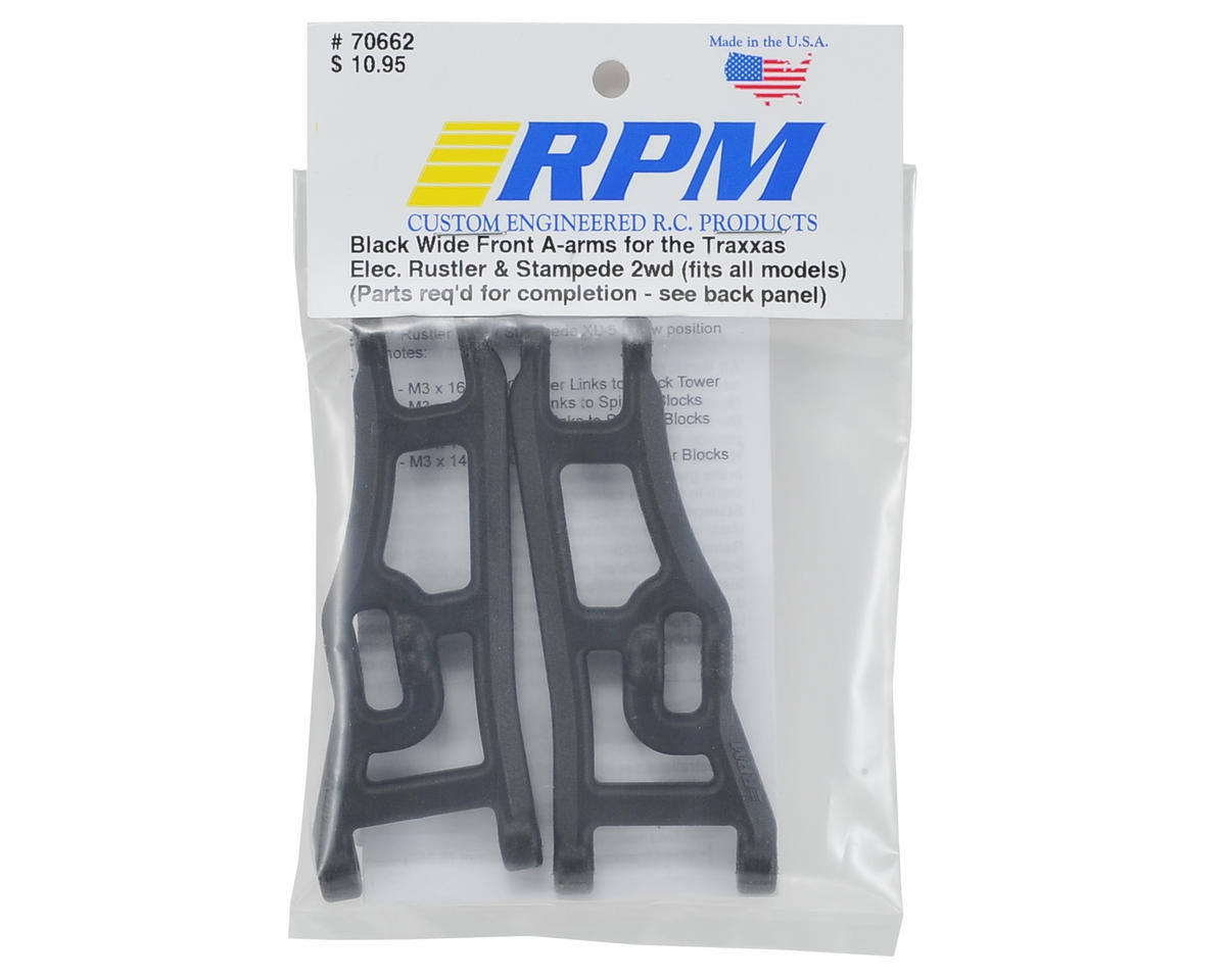 RPM Wide Front A-Arms (2) (Black)