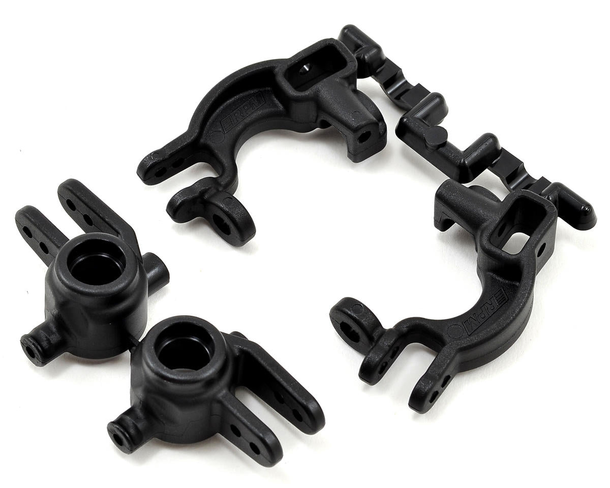 4x4 Caster & Spindle Block Set (Black) Traxxas