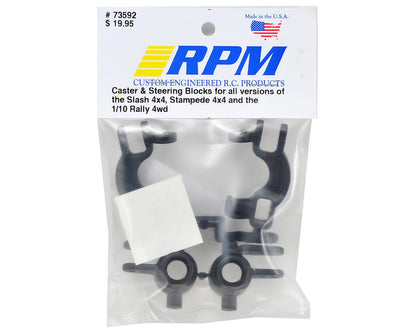 4x4 Caster & Spindle Block Set (Black) Traxxas