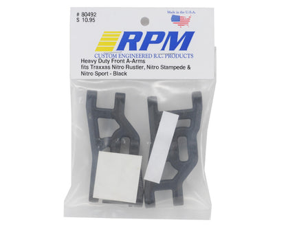 Front A-Arms (Black) (Nitro Rustler & Bandit) (2)