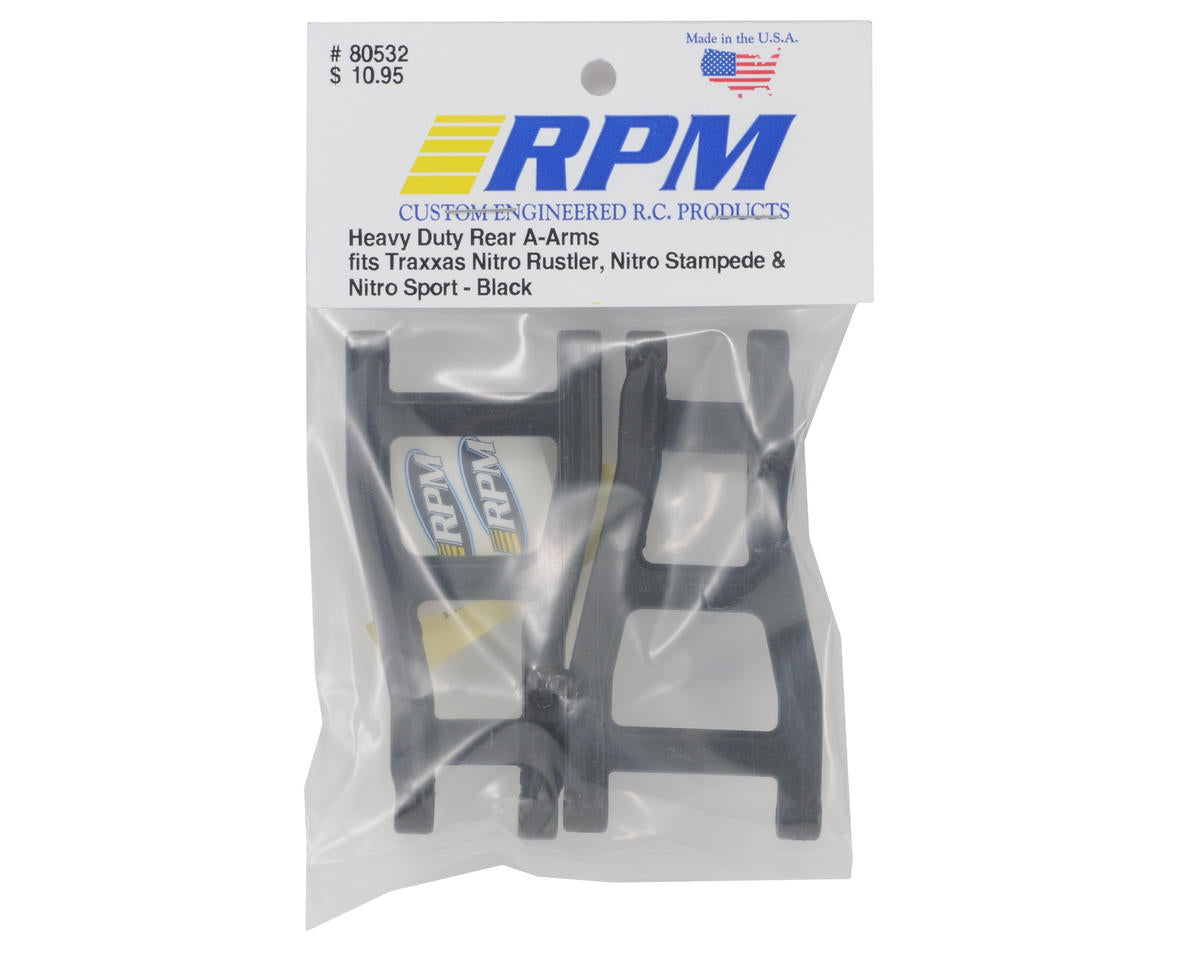 Rear A-Arms (Black) (Nitro Rustler,Stampede,Sport) (2)
