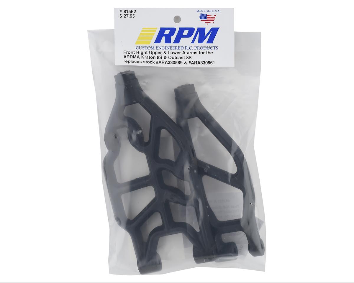 Arrma 8S BLX Front Right Upper & Lower Suspension Arms (2)