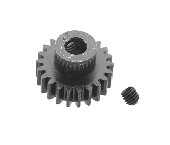 Extra Hard 22 Tooth Blackened Steel 32P Pinion Gear for 5mm Shaft