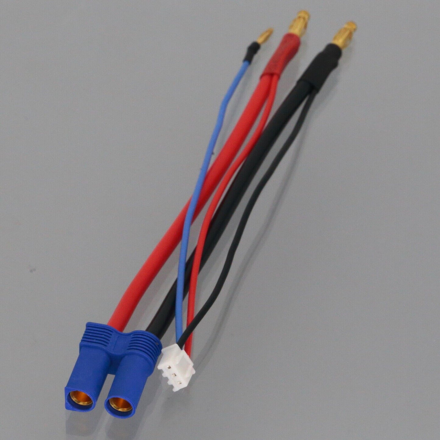 EC5 Female Connector to 4MM 4.0MM Banana Plug Bullet Connector with 2S Lipo JST-XH Balance Plug Wire