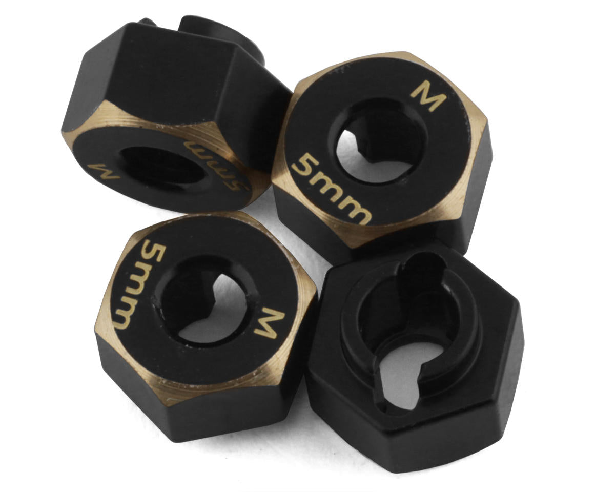 TRX-4M Brass Hex Adapter (5mm) (4) (1g)