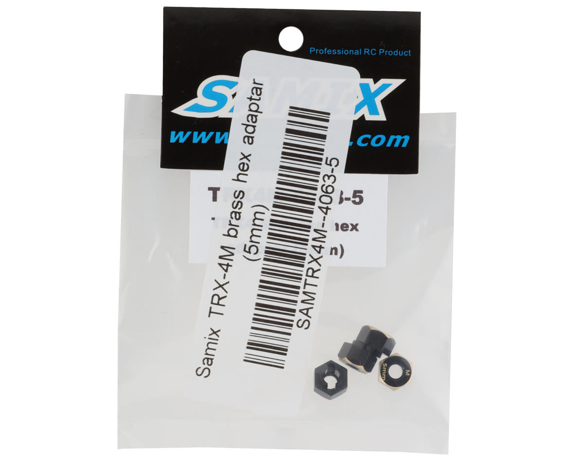 TRX-4M Brass Hex Adapter (5mm) (4) (1g)
