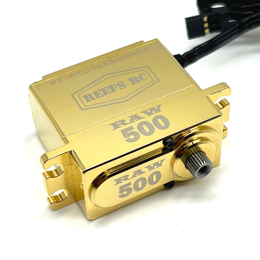 RAW500 Brass Edition, High Torque, High Speed, Programmable, Brushless Servo (565/.08)