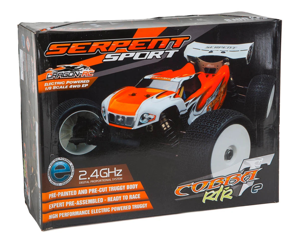Serpent S811T-E "Cobra E" RTR 1/8 4WD Electric Truggy (Orange) w/2.4GHz Radio