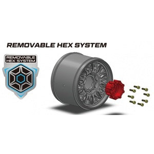 ST-Pioneer Soft Mounted Tires, 0" & 1/2" Offset, Removable Hex 12, 14, 17mm, fits Mini Maxx / XRT