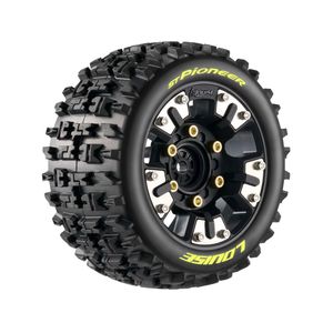 ST-Pioneer Soft Mounted Tires, 0" & 1/2" Offset, Removable Hex 12, 14, 17mm, fits Mini Maxx / XRT