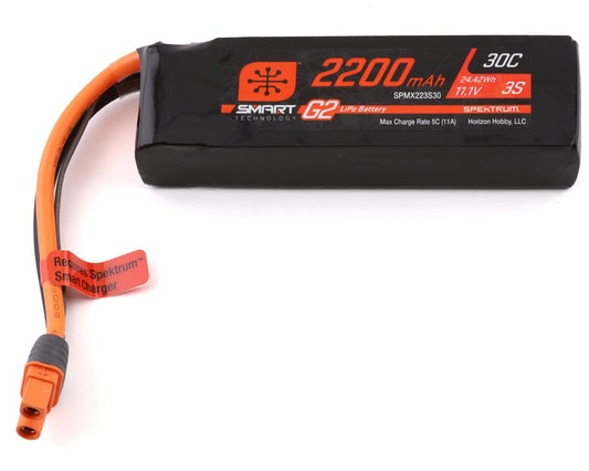 Spektrum SMART RC 3S Smart G2 LiPo 30C Battery Pack (11.1V/2200mAh) w/IC3 Connector