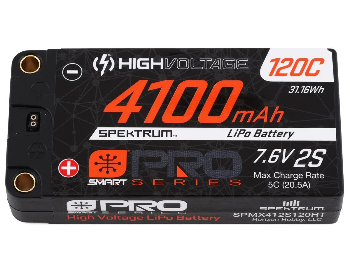2S Hard Case LiPo 120C Shorty LiPo Battery (7.6V/4100mAh) w/5mm Bullets