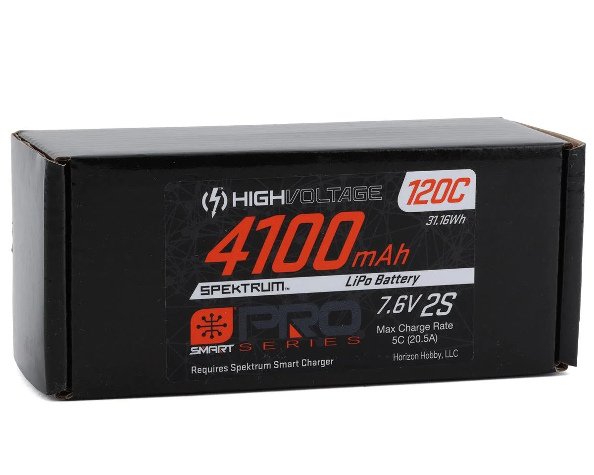 2S Hard Case LiPo 120C Shorty LiPo Battery (7.6V/4100mAh) w/5mm Bullets