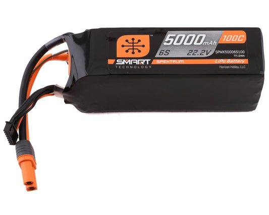 Spektrum RC 6S Smart LiPo 100C Battery Pack w/IC5 Connector (22.2V/5000mAh)