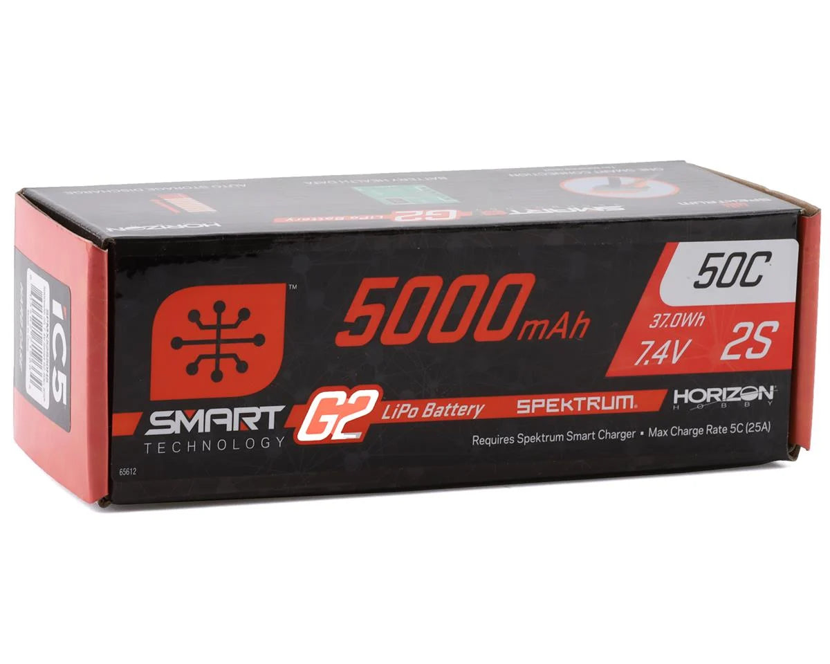 2S Smart LiPo 50C Hard Case Battery Pack (7.4V/5000mAh) w/IC5 Connector