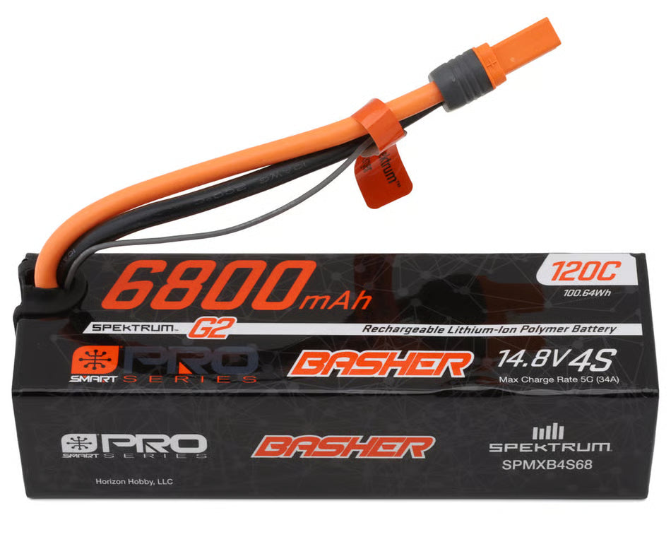 4S 120C Smart G2 Pro Basher LiPo Battery (14.8V/6800mAh) w/IC5 Connector