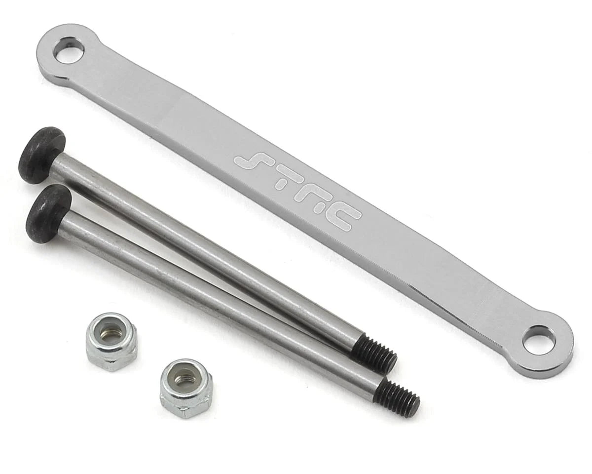 Aluminum Front Hinge Pin Brace Set for Traxxas Stampede/Bigfoot Heavy Duty (Silver)