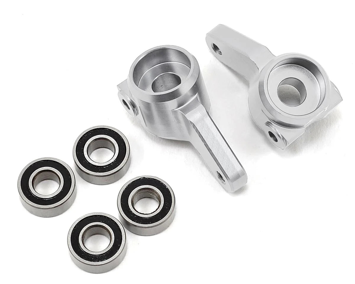 Oversized Front Knuckles for Traxxas Slash/Rustler/Stampede w/Bearings (Silver)