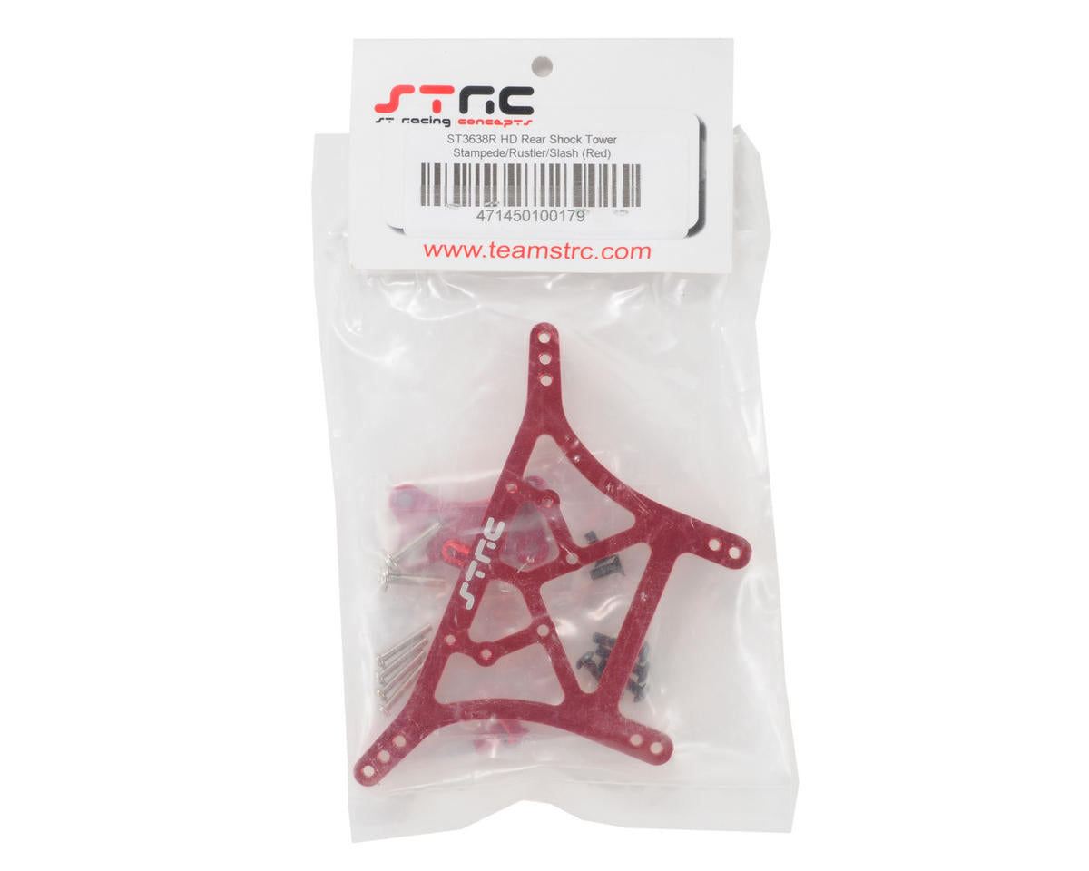 6mm Heavy Duty Rear Shock Tower (Red)
