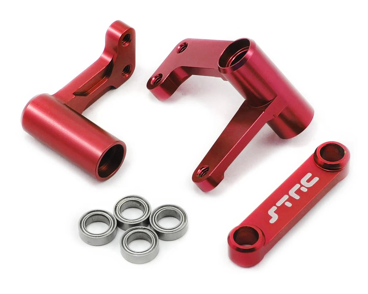 Aluminum Steering Bellcrank for Traxxas Slash/Rustler/Bandit w/Bearings (Red)