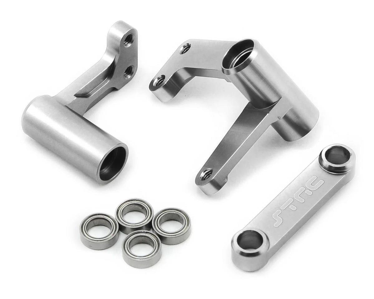 Aluminum Steering Bellcrank for Traxxas Slash/Rustler/Bandit w/Bearings (Silver)
