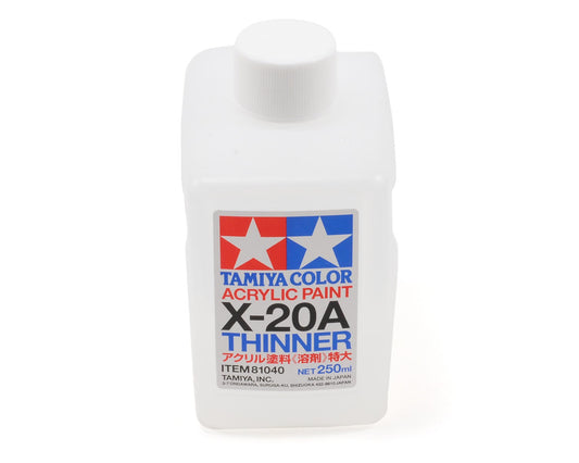 X-20A Acrylic/Poly Paint Thinner (250ml)