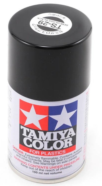 TS-29 Semi-Gloss Black Lacquer Spray Paint (100ml)