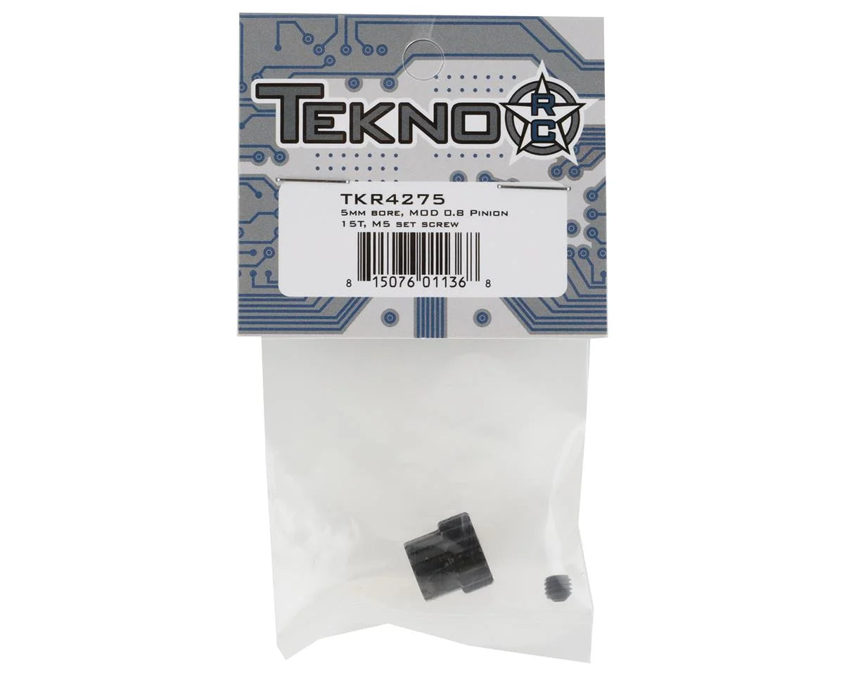 Tekno RC Steel Mod 0.8 Pinion Gear (5mm Bore) (15T)