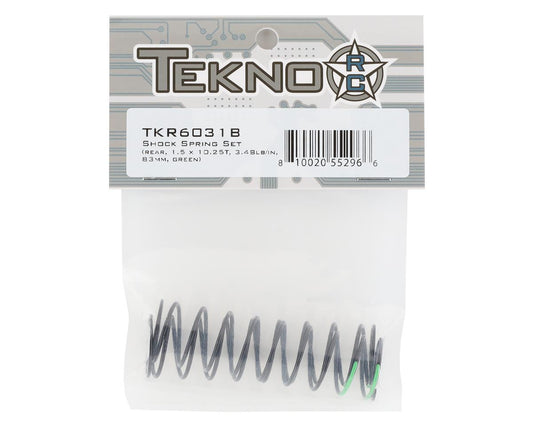 83mm Rear Shock Spring Set (Green) (1.5 x 10.25T) (2)
