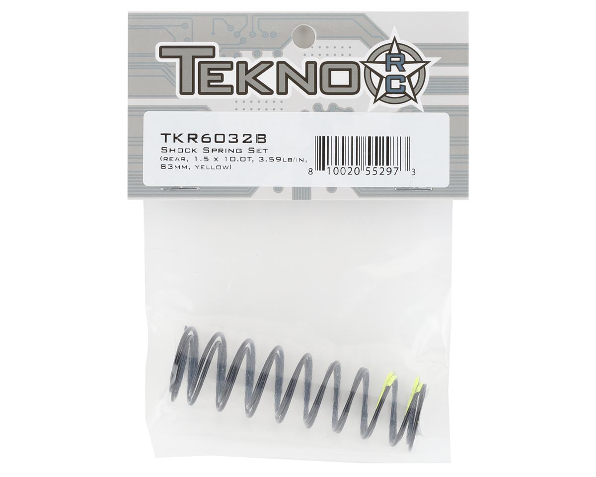 83mm Rear Shock Spring Set (Yellow) (1.5 x 10.0T) (2)