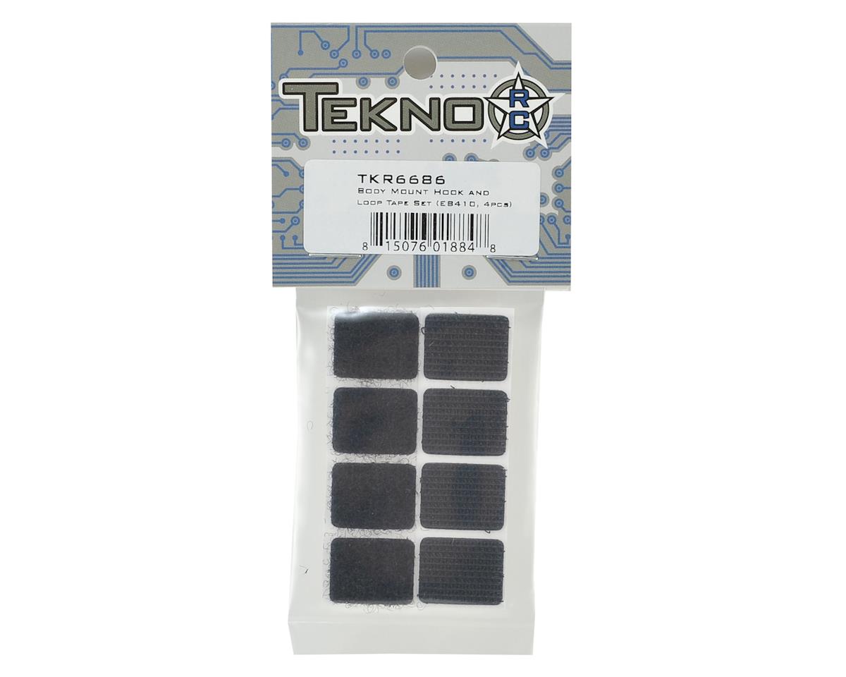 Tekno RC EB410/ET410 Body Mount Hook & Loop Tape Set (4)