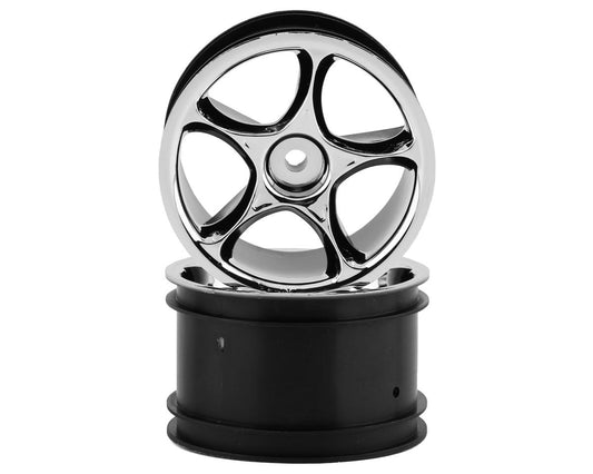 Traxxas 2.2" Bandit Rear Tracer Buggy Wheels (2) (Chrome) (Pins)