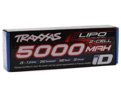 2S "Power Cell" 25C Lipo Battery w/iD Traxxas Connector (7.4V/5000mAh)
